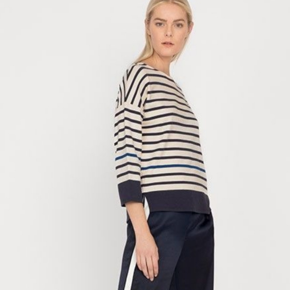 La Ligne X Cuyana women Up Tee striped size